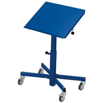 Anyagtartó, dönthető, magasságállítási tartomány 500-770 mm, kék színű RAL5010