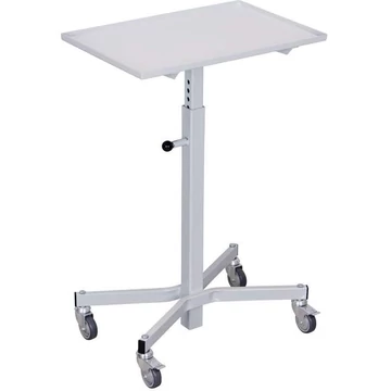 Anyagtartó dőlés nélkül, magasságállítási tartomány 720-970 mm, színe világosszürke RAL7035