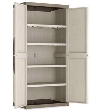 Műanyag szekrény, 4 polc, ma x sz x mé: 1820x890x540 mm