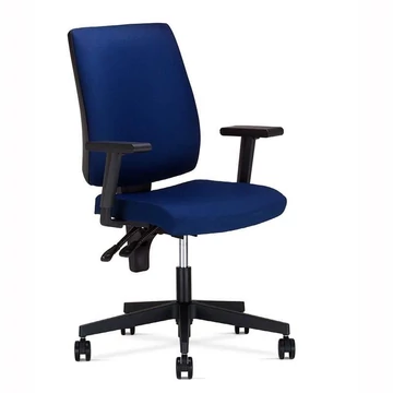 TAKTIK irodai szék karfákkal, Oban kárpit - kék szín