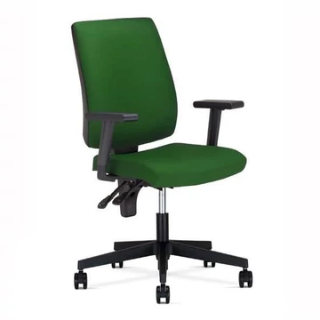 TAKTIK irodai szék karfákkal, Oban kárpit - színe sötétzöld