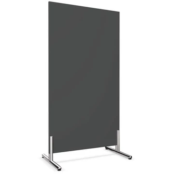 Válaszfal, magassága 1550 mm, szélessége 800 mm, színe sötétszürke, fényes keret