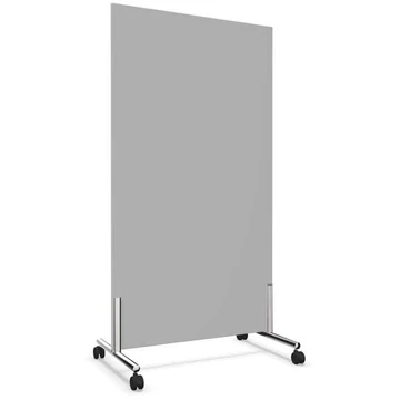 Mobil válaszfal, fényes keret, magasság 1550 mm, szélesség 800 mm, színe világosszürke