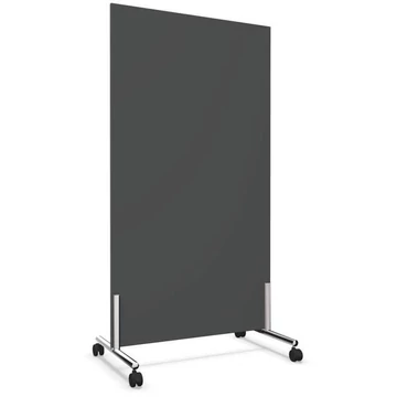 Mobil válaszfal, fényes keret, magasság 1550 mm, szélesség 800 mm, színe sötétszürke