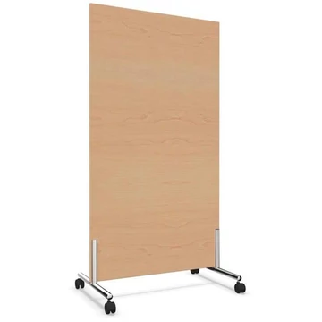 Mobil válaszfal, fényes keret, magasság 1550 mm, szélesség 800 mm, juhar szín