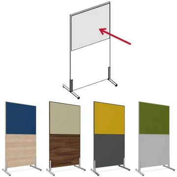 Stabil válaszfal felár a szövetburkolatért, egyoldalú