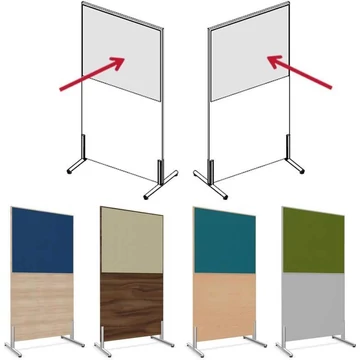 Stabil válaszfal felár a szövetburkolatért, kétoldalas