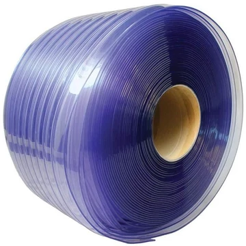 Szalagfüggöny-ütköző, átlátszó, szélessége 400 mm, tekercs 50 m