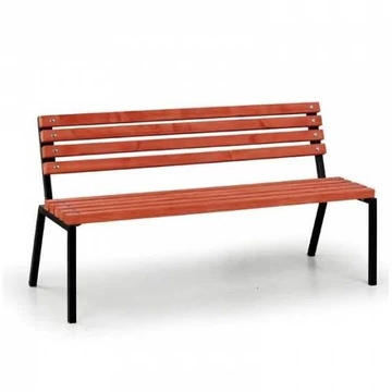 Regina pad, egymásra rakható, acélszerkezet tömörfa lécekkel, hossza 1,50 m