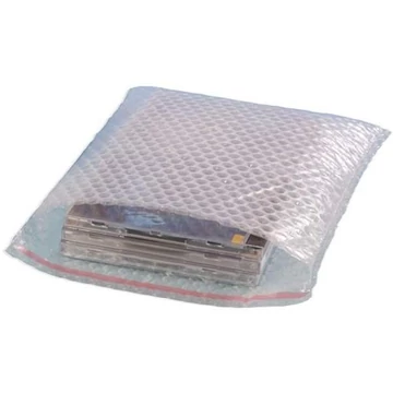 Légpárnás fóliatáska, öntapadó, 100x200 mm, 60 µm, öntapadó tömítéssel, PU 100 db