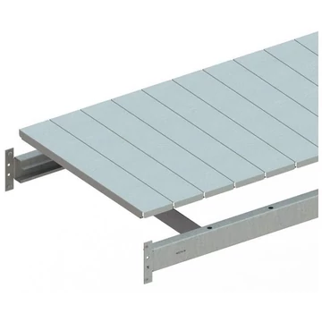 Kiegészítő polc horganyzott lemezpanelből, 2200x800 mm