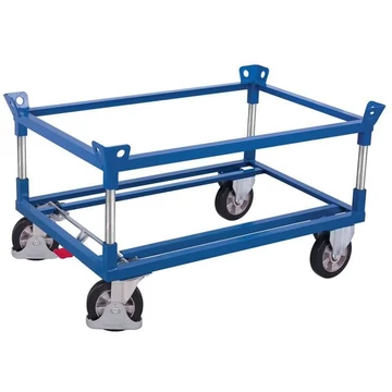 VARIOfit alváz raklapokhoz és konténerekhez, 1200x1000 mm, magasság 721 mm, teherbírás 1200 kg