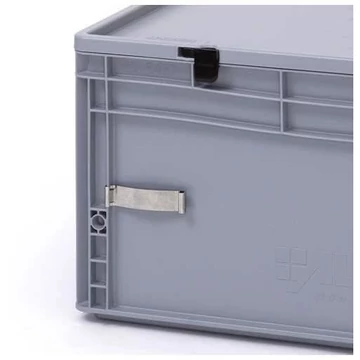 Acélkapocs rozsdamentes acélból a kísérő dokumentumok tárolására, 10 darabos csomagolás