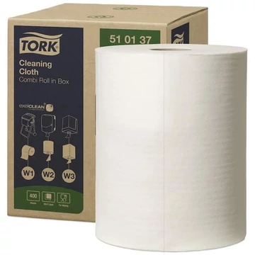 TORK Tisztítótekercs, polár, fehér, hossza 152 m, szélessége 320 mm