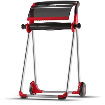 TORK tisztító papíradagoló, mobil, piros-fekete színű