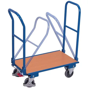 VARIOfit platós kocsi 2 lehajtható fogantyúval, 720x450 mm, teherbírása 150 kg