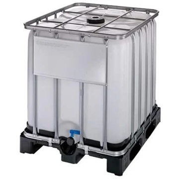 IBC konténer 1000 l, ENSZ engedéllyel, műanyag raklap