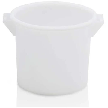 Kerek tároló, 35 l térfogatú, polietilénből, fehér