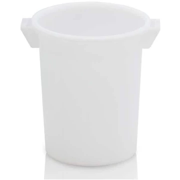 Kerek tároló, térfogata 50 l, polietilénből, fehér