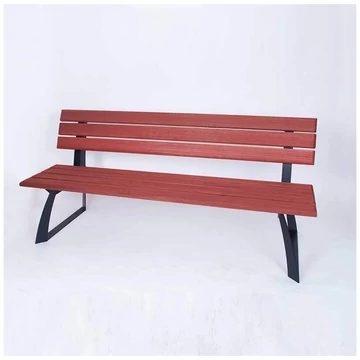 Adam pad háttámlával, tömörfa lécekkel, hossza 1,8 m