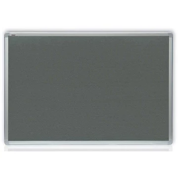 Nemezelt tábla, alumínium váz, 900 x 600 mm, szürke színű