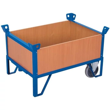 VARIOfit 4 tömör falú kocsi, rakfelülete 1000 x 700 mm, teherbírása 500 kg
