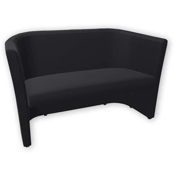 Club fotel, kétszemélyes, Oban szövethuzat - fekete