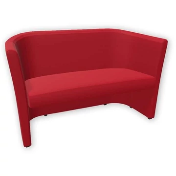 Club fotel, kétszemélyes, Oban szövethuzat - piros