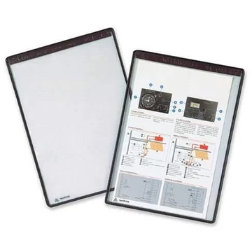 Mágneses átlátszó zsebek, A3 álló formátum, 5 darab, kék színű