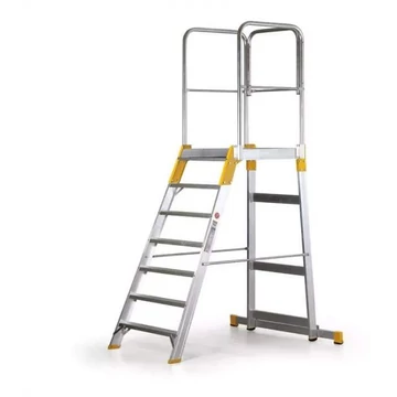 Dobogós létra egyoldalas kivitel, magasság 1470 mm, 7 fokos