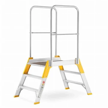 Dobogós létra kétoldalas kivitel, magassága 620 mm, 3 fokos