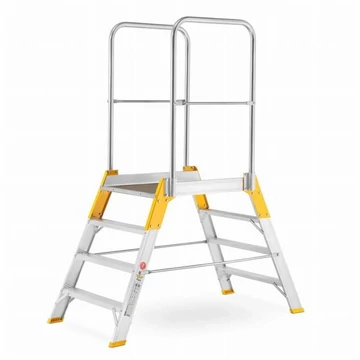 Dobogós létra kétoldalas kivitel, magassága 840 mm, 4 fokos