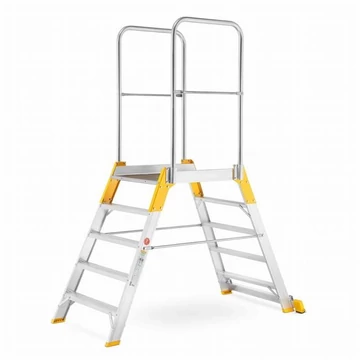 Dobogós létra kétoldalas kivitel, magassága 1040 mm, 5 fokos