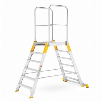 Dobogós létra kétoldalas kivitel, magassága 1260 mm, 6 fokos