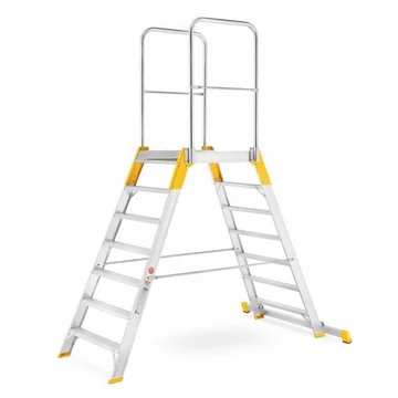 Dobogós létra kétoldalas kivitel, magassága 1470 mm, 7 fokos