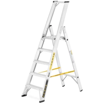 Alumínium összecsukható lépcsők,egyoldalas, professzionális változat, 5 fokos