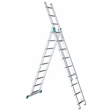 Három részes alumínium többfunkciós létra, alapkivitelben, 3 x 7 fokos