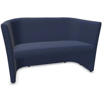 Club fotel, dupla ülés, műbőr huzat - kék