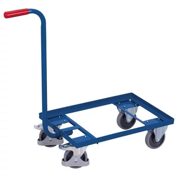 VARIOfit alváz fogantyúval, dobozokhoz, nyitott rakfelület, 614 x 414 mm, teherbírás 250 kg