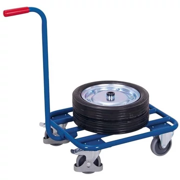 Fogantyús kocsi acél acél rakfelülettel 600 x 500 mm, teherbírás 250 kg