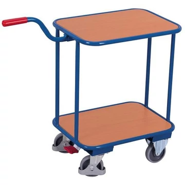 Fogantyús kocsi, 2 db fa rakodófelülettel, 600 x 500 mm, teherbírása 250 kg