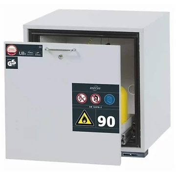 Biztonsági alapszekrény gyúlékony folyadékokhoz 90 perc, 1 fiók, ma x sz x mé: 600x590x550 mm