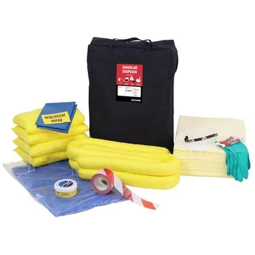 Szivárgás elleni sürgősségi készlet, vegyszeres változat, hordtáskában