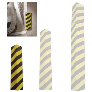 Figyelmeztető és védőprofil, hossza 0,5 m, öntapadó, vastagsága 25 mm, színe sárga-fekete