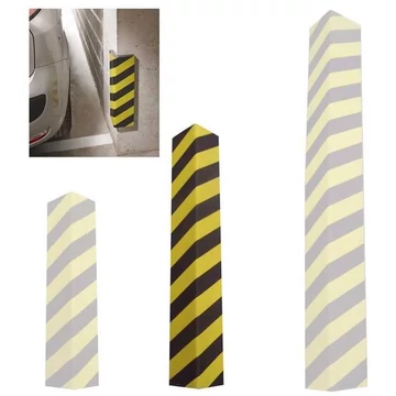 Figyelmeztető és védelmi profil, hossza 0,8 m, öntapadó, vastagsága 25 mm, színe sárga-fekete