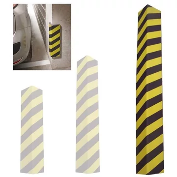 Figyelmeztető és védelmi profil hossza 1,2 m, öntapadó, vastagsága 25 mm, színe sárga-fekete