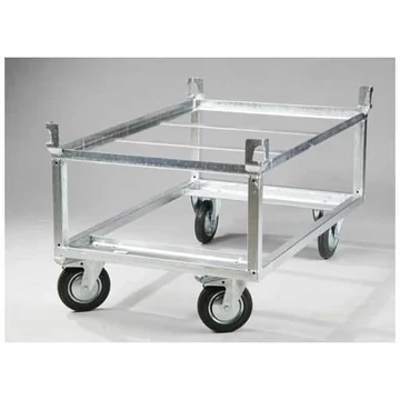 Raklap alváz, 1220 x 820 mm, magasság 650 mm, teherbírás 1000 kg, horganyzott