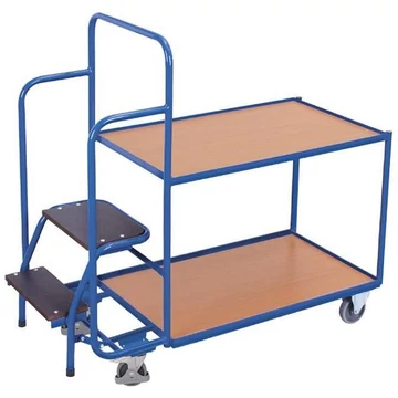 VARIOfit komissiózó kocsi 2 polccal, 1000 x 600 mm, magasság 1135 mm