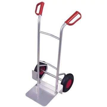 VARIOfit alumínium molnárkocsi, teherbírás 150 kg, lapát 320 x 250 mm, pneumatikus gumik