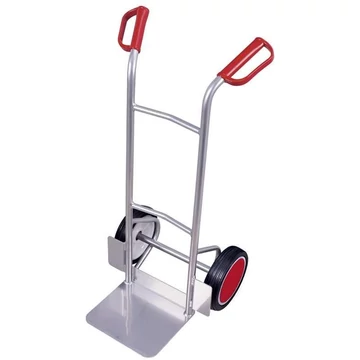 VARIOfit alumínium molnárkocsi, teherbírás 150 kg, lapát 320 x 250 mm, tömör gumiabroncsok